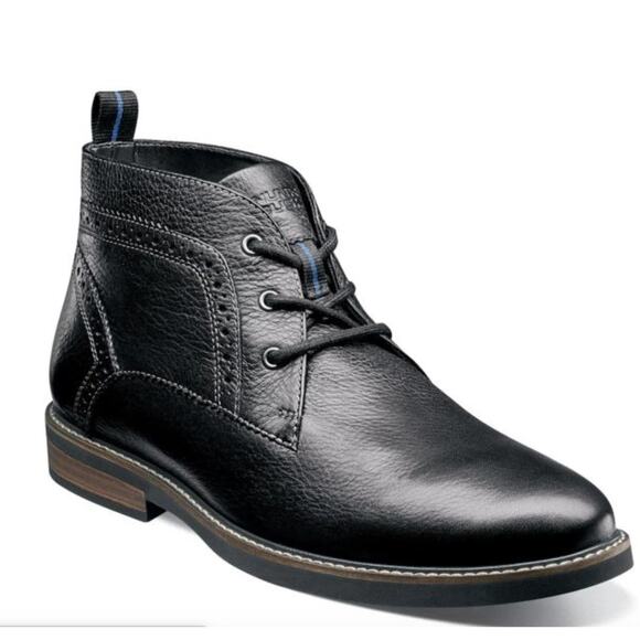 Nunn Bush Ozark Plain Toe Chukka Ankle Boots Color Black 84777 SIZE 11M - Picture 1 of 12